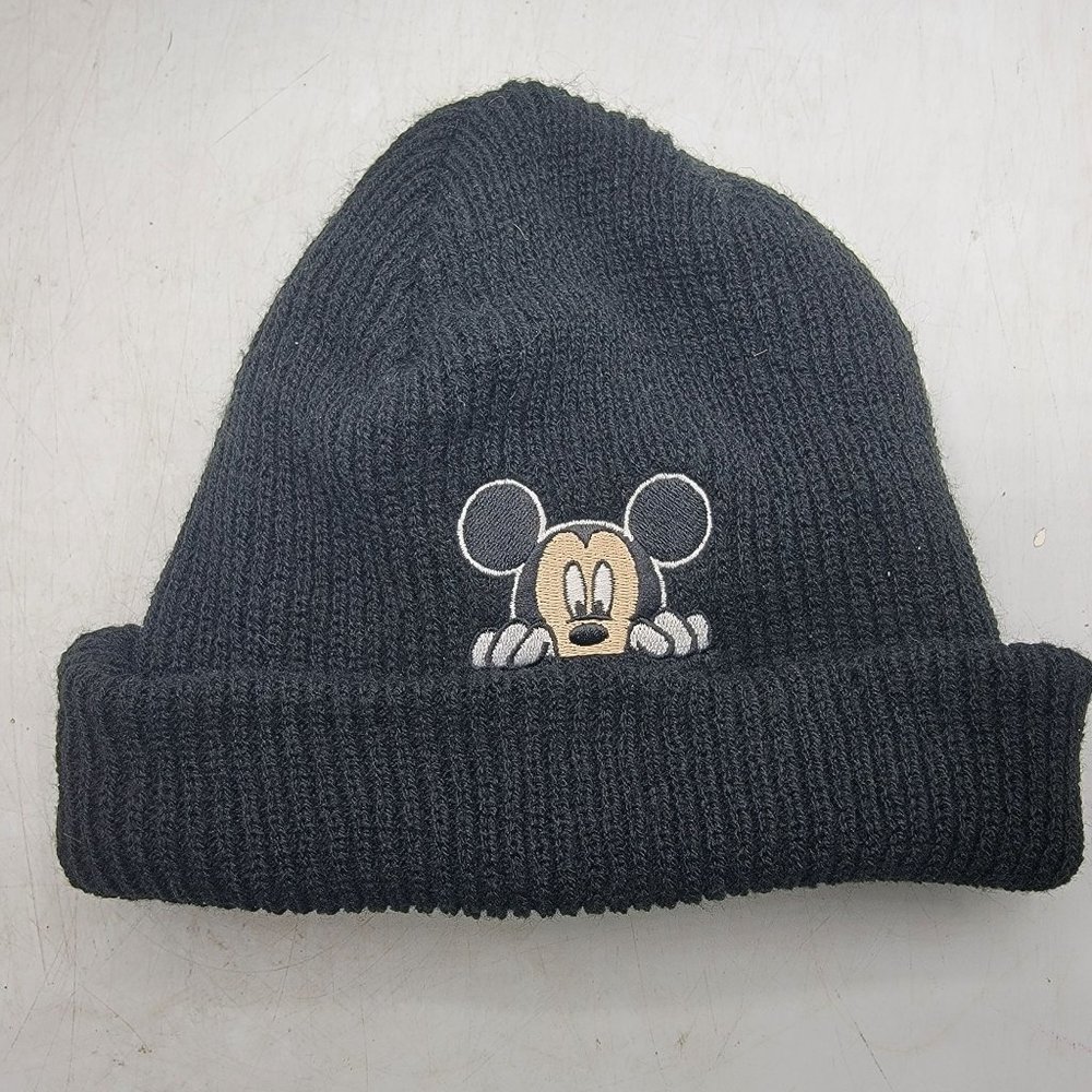 Neff X Disney Mickey Mouse Peek Beanie Black Casual Outdoors Warm Lightweight